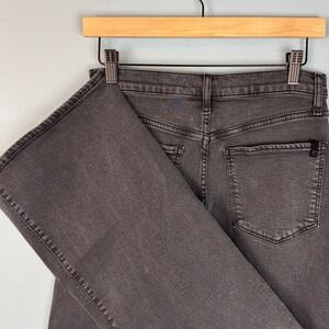 Joe's Jeans The Mia Womens 27 Black Cat High Rise Wide Ankle Leg Stretch Denim